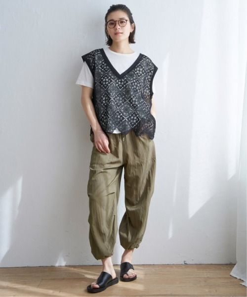 LBC(エルビーシー)の「パラシュートパンツ(その他パンツ・レディース・ベージュ/チャコールグレー/オリーブ・M/L)」の6枚目の写真