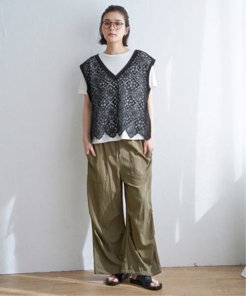 LBC(エルビーシー)の「パラシュートパンツ(その他パンツ・レディース・ベージュ/チャコールグレー/オリーブ・M/L)」の7枚目の写真