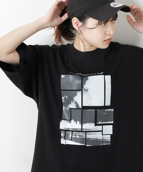 ZIP FIVE（ジップファイブ）の「【ZIP FIVE】 ストリート フォトグラフィック プリント ビッグシルエット 半袖 Tシャツ（Tシャツ/カットソー・メンズ・ブラック系/ホワイト/ブラック系1/ブラック/ホワイト系/ホワイト系1・MEDIUM/LARGE）」の19枚目の写真