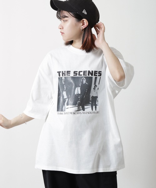 ZIP FIVE（ジップファイブ）の「【ZIP FIVE】 ストリート フォトグラフィック プリント ビッグシルエット 半袖 Tシャツ（Tシャツ/カットソー・メンズ・ブラック系/ホワイト/ブラック系1/ブラック/ホワイト系/ホワイト系1・MEDIUM/LARGE）」の7枚目の写真