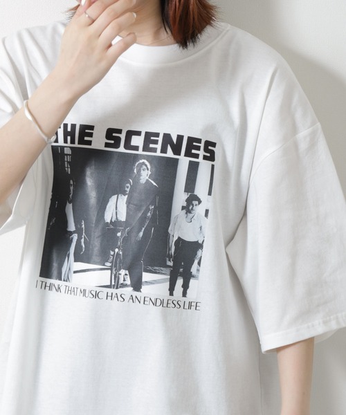 ZIP FIVE（ジップファイブ）の「【ZIP FIVE】 ストリート フォトグラフィック プリント ビッグシルエット 半袖 Tシャツ（Tシャツ/カットソー・メンズ・ブラック系/ホワイト/ブラック系1/ブラック/ホワイト系/ホワイト系1・MEDIUM/LARGE）」の8枚目の写真