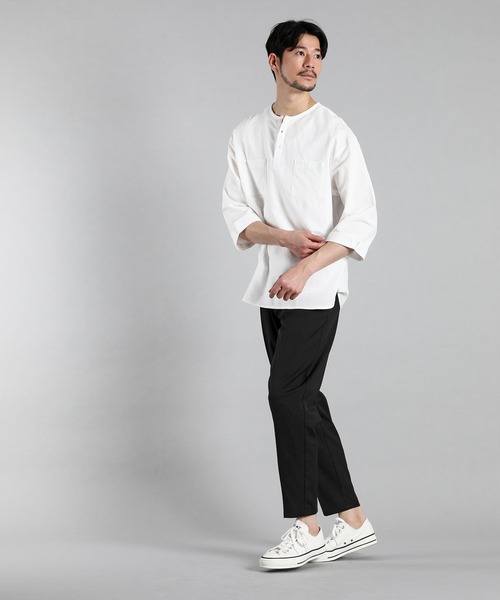 LANVIN en Bleu（ランバンオンブルー）の「コットン/リネン 7分袖 ノー