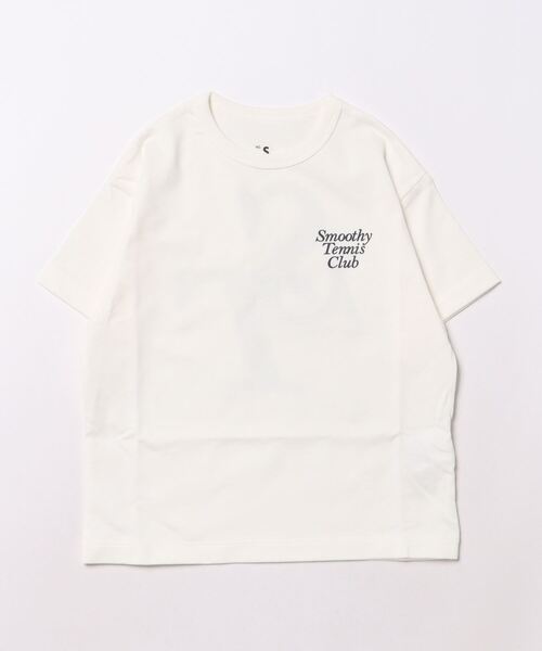 Smoothy（スムージー）の「SMOOTHY  Tennis Club Tee / スムージー テニスクラブTシャツ（Tシャツ/カットソー・キッズ・ホワイト/グレー/ブラック・SMALL/MEDIUM/LARGE/X-LARGE）」の11枚目の写真