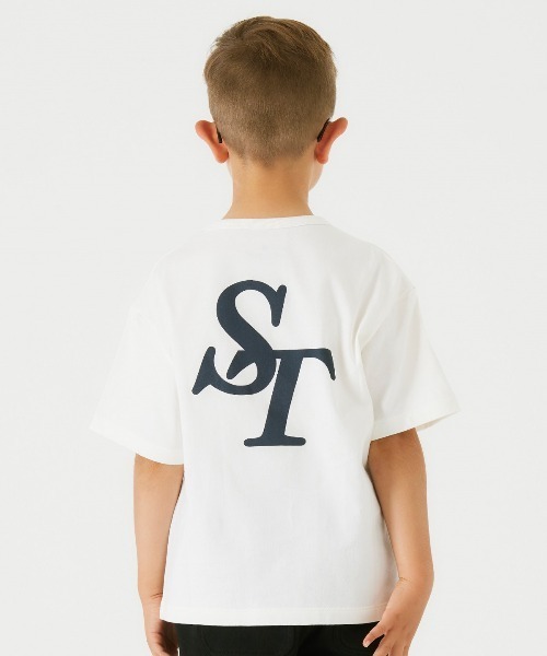 Smoothy（スムージー）の「SMOOTHY  Tennis Club Tee / スムージー テニスクラブTシャツ（Tシャツ/カットソー・キッズ・ホワイト/グレー/ブラック・SMALL/MEDIUM/LARGE/X-LARGE）」の6枚目の写真