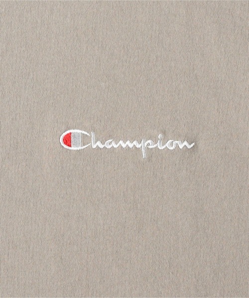 Champion(チャンピオン)の「Champion(チャンピオン)【メンズ】スクリプト天竺半袖Tシャツ(Tシャツ/カットソー・メンズ・ダークグリーン/グレー/ホワイト/ブラック/ブルー/ダークベージュ・S/M/L/XL)」の8枚目の写真