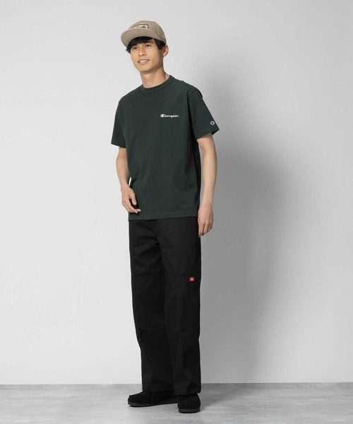 Champion(チャンピオン)の「Champion(チャンピオン)【メンズ】スクリプト天竺半袖Tシャツ(Tシャツ/カットソー・メンズ・ダークグリーン/グレー/ホワイト/ブラック/ブルー/ダークベージュ・S/M/L/XL)」の20枚目の写真