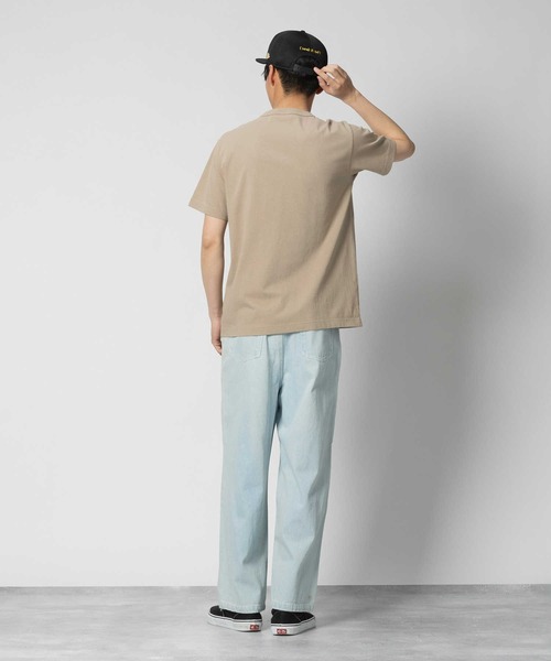 Champion(チャンピオン)の「Champion(チャンピオン)【メンズ】スクリプト天竺半袖Tシャツ(Tシャツ/カットソー・メンズ・ダークグリーン/グレー/ホワイト/ブラック/ブルー/ダークベージュ・S/M/L/XL)」の18枚目の写真