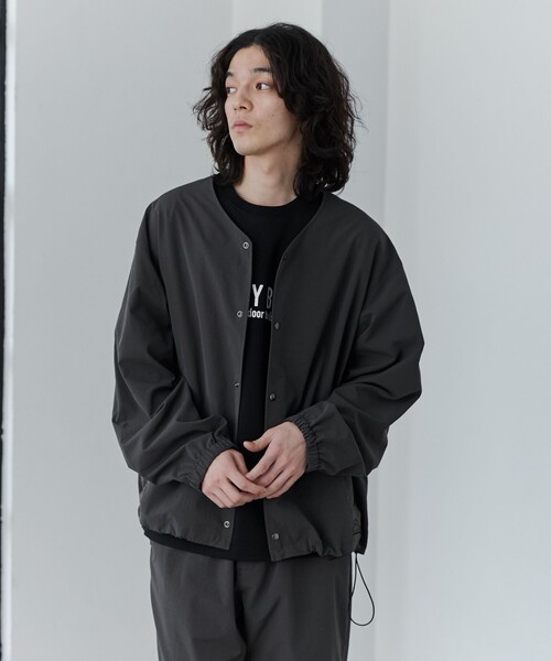 coen(コーエン)の「【C.Mt】FUNCTION NOCOLLAR BLOUSON(ブルゾン・メンズ・ブラック/ベージュ/ダークグレー・S/M/L/XL)」の5枚目の写真