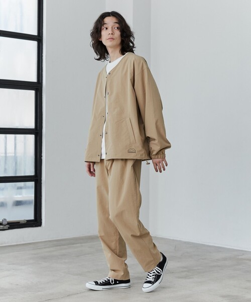 coen(コーエン)の「【C.Mt】FUNCTION NOCOLLAR BLOUSON(ブルゾン・メンズ・ブラック/ベージュ/ダークグレー・S/M/L/XL)」の14枚目の写真