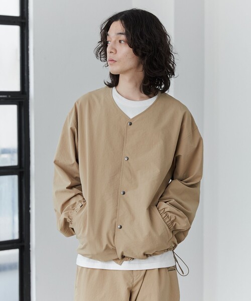 coen(コーエン)の「【C.Mt】FUNCTION NOCOLLAR BLOUSON(ブルゾン・メンズ・ブラック/ベージュ/ダークグレー・S/M/L/XL)」の15枚目の写真