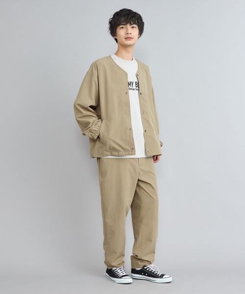 coen(コーエン)の「【C.Mt】FUNCTION NOCOLLAR BLOUSON(ブルゾン・メンズ・ブラック/ベージュ/ダークグレー・S/M/L/XL)」の18枚目の写真