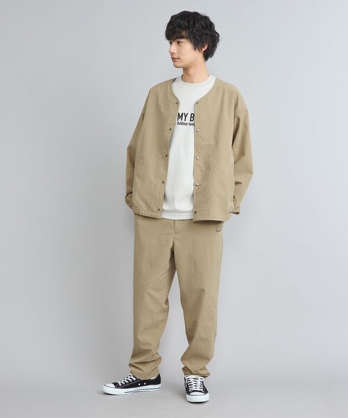 coen(コーエン)の「【C.Mt】FUNCTION NOCOLLAR BLOUSON(ブルゾン・メンズ・ブラック/ベージュ/ダークグレー・S/M/L/XL)」の19枚目の写真