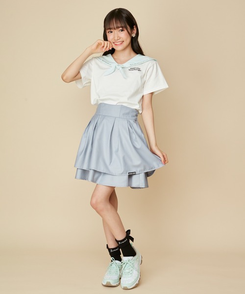 JENNI(ジェニィ)の「【雑誌 ニコ☆プチ掲載】JENNI×n☆pチェックスニーカー(スニーカー・キッズ・ブラック/ラベンダー/ミント・20cm/21cm/22cm/23cm/24cm)」の6枚目の写真