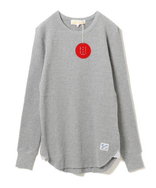 B:MING by BEAMS（ビーミングバイビームス）の「saintete×ビーミング by ビームス / “BBB” 別注サーマル Tシャツ（Tシャツ/カットソー・レディース・ネイビー/オフホワイト/グレー・MEDIUM/SMALL）」の3枚目の写真