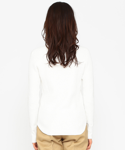 B:MING by BEAMS（ビーミングバイビームス）の「saintete×ビーミング by ビームス / “BBB” 別注サーマル Tシャツ（Tシャツ/カットソー・レディース・ネイビー/オフホワイト/グレー・MEDIUM/SMALL）」の6枚目の写真