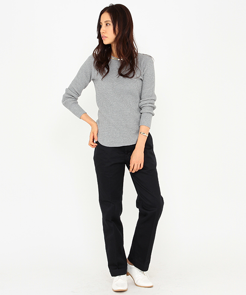 B:MING by BEAMS（ビーミングバイビームス）の「saintete×ビーミング by ビームス / “BBB” 別注サーマル Tシャツ（Tシャツ/カットソー・レディース・ネイビー/オフホワイト/グレー・MEDIUM/SMALL）」の8枚目の写真