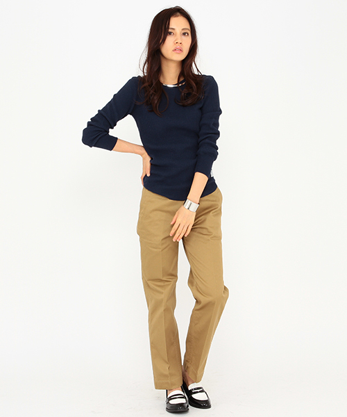 B:MING by BEAMS（ビーミングバイビームス）の「saintete×ビーミング by ビームス / “BBB” 別注サーマル Tシャツ（Tシャツ/カットソー・レディース・ネイビー/オフホワイト/グレー・MEDIUM/SMALL）」の9枚目の写真