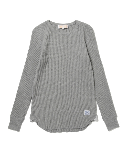 B:MING by BEAMS（ビーミングバイビームス）の「saintete×ビーミング by ビームス / “BBB” 別注サーマル Tシャツ（Tシャツ/カットソー・レディース・ネイビー/オフホワイト/グレー・MEDIUM/SMALL）」の12枚目の写真