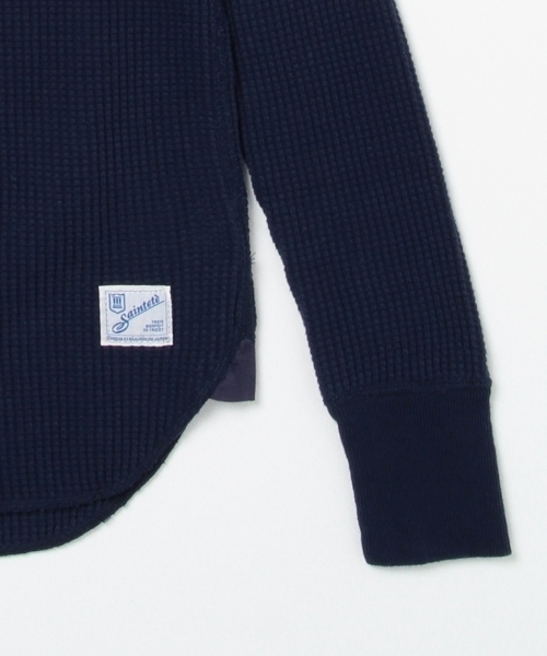 B:MING by BEAMS（ビーミングバイビームス）の「saintete×ビーミング by ビームス / “BBB” 別注サーマル Tシャツ（Tシャツ/カットソー・レディース・ネイビー/オフホワイト/グレー・MEDIUM/SMALL）」の19枚目の写真