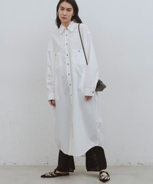 オーバーシルエットシャツワンピース