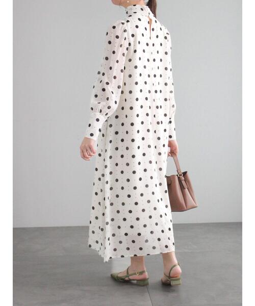 Te chichi（テチチ）の「シアードットハイネックワンピース（ワンピース・レディース・オフホワイト/ブラック・F）」の20枚目の写真