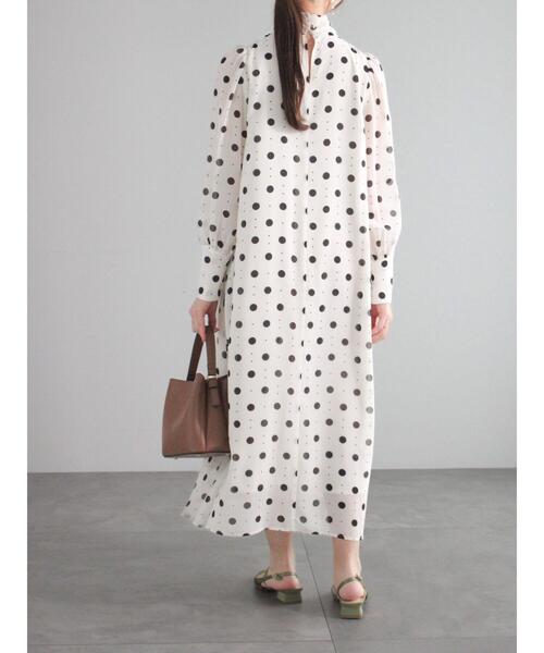 Te chichi（テチチ）の「シアードットハイネックワンピース（ワンピース・レディース・オフホワイト/ブラック・F）」の21枚目の写真