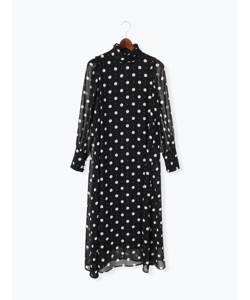 Te chichi（テチチ）の「シアードットハイネックワンピース（ワンピース・レディース・オフホワイト/ブラック・F）」の15枚目の写真