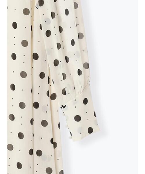 Te chichi（テチチ）の「シアードットハイネックワンピース（ワンピース・レディース・オフホワイト/ブラック・F）」の7枚目の写真