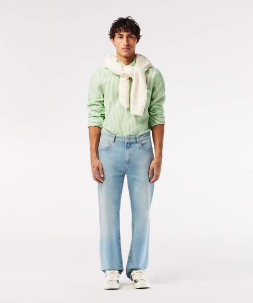 LACOSTE（ラコステ）の「メンズ BACKCOURT 2.0 124 1 CMA（スニーカー・メンズ・オフホワイト/ブラック×ホワイト/モスグリーン・28.5cm/25.5cm/26.0cm/25.0cm/28.0cm/27.0cm/26.5cm）」の12枚目の写真