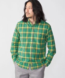 SHIPS | 【WEB限定】SHIPS: MADE IN JAPAN ワンポイントロゴ チェックボタンダウンシャツ(シャツ/ブラウス)