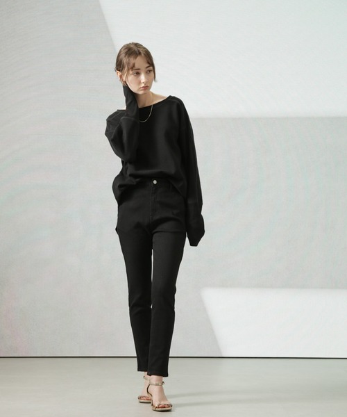 Apo(s)ture(アポスチャー)の「NANCY-001/デニムスキニーパンツ(デニムパンツ・レディース・ブラック/ネイビー・XS/S/M/L/XL)」の21枚目の写真