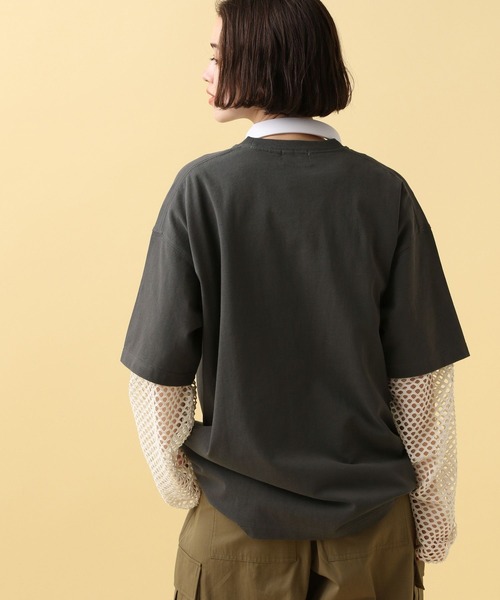 PBLIM(ページボーイリム)の「PBLIM/ショップロゴT(Tシャツ/カットソー・レディース・チャコールグレー/オフホワイト/イエロー/ネイビー・MEDIUM/LARGE)」の10枚目の写真