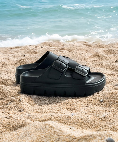 ORiental TRaffic(オリエンタルトラフィック)の「リカバリー ダブルベルト厚底サンダル/OT3220(サンダル・レディース・ホワイト/ブラック・L/M/S/LL/24.5cm/22.5cm/23.5cm)」の6枚目の写真