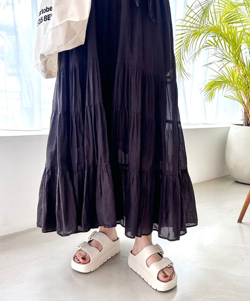 ORiental TRaffic(オリエンタルトラフィック)の「リカバリー ダブルベルト厚底サンダル/OT3220(サンダル・レディース・ホワイト/ブラック・L/M/S/LL/24.5cm/22.5cm/23.5cm)」の14枚目の写真