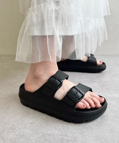 ORiental TRaffic(オリエンタルトラフィック)の「リカバリー ダブルベルト厚底サンダル/OT3220(サンダル・レディース・ホワイト/ブラック・L/M/S/LL/24.5cm/22.5cm/23.5cm)」の16枚目の写真