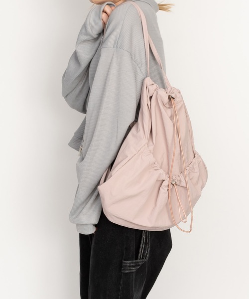 【希少】A.P.C. ロゴ　リュックサック　ナップザック　巾着バッグ　レア 希少】A.P.C. ロゴリュックサックナップザック巾着バッグレア