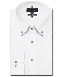 TAKA-Q（タカキュー）の「【ストレッチ ノーアイロン 吸水速乾】タカキュー ボタンダウン ビジネスドレス 長袖ニットシャツ（ビジネスシャツ・メンズ）」