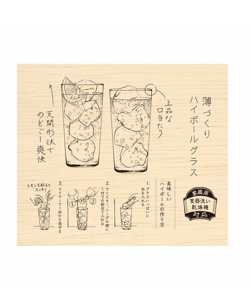 collex(コレックス)の「【東洋佐々木ガラス】 薄づくりハイボールグラスセット(食器・レディース・その他・フリー)」の9枚目の写真