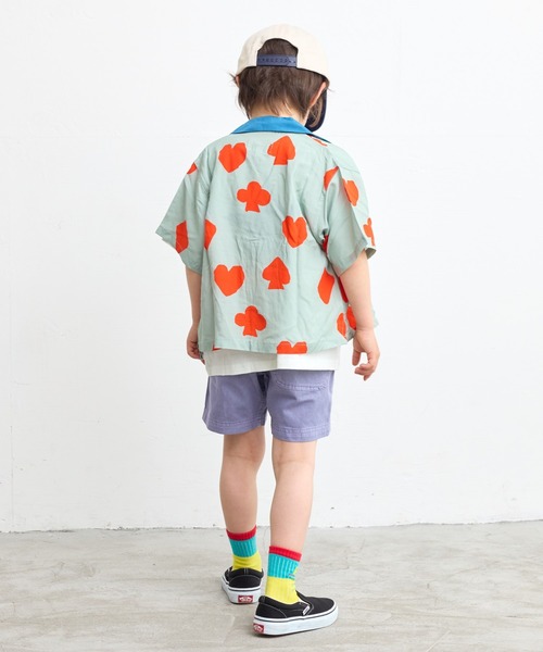 HOGAN RANCH WEAR（ホーガンランチウエア）の「ソウガラオープンカラーハンソデシャツ（90～150cm）（シャツ/ブラウス・キッズ・ミント/レッド/ピンク/ブラウン・90/100/110/120/130/140/150）」の5枚目の写真