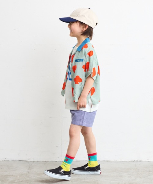 HOGAN RANCH WEAR（ホーガンランチウエア）の「ソウガラオープンカラーハンソデシャツ（90～150cm）（シャツ/ブラウス・キッズ・ミント/レッド/ピンク/ブラウン・90/100/110/120/130/140/150）」の6枚目の写真