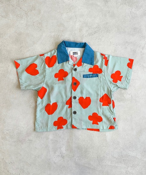 HOGAN RANCH WEAR（ホーガンランチウエア）の「ソウガラオープンカラーハンソデシャツ（90～150cm）（シャツ/ブラウス・キッズ・ミント/レッド/ピンク/ブラウン・90/100/110/120/130/140/150）」の12枚目の写真