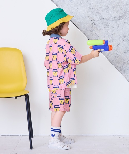 HOGAN RANCH WEAR（ホーガンランチウエア）の「ソウガラオープンカラーハンソデシャツ（90～150cm）（シャツ/ブラウス・キッズ・ミント/レッド/ピンク/ブラウン・90/100/110/120/130/140/150）」の15枚目の写真