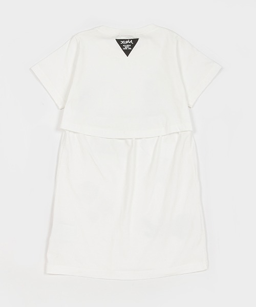 X-girl Stages（エックスガールステージス）の「マルチロゴ背中開きワンピース（ワンピース・キッズ・ラベンダー/ブラック/オフホワイト・80ｃｍ/90cm/100cm/110cm/120cm/130cm/140cm）」の17枚目の写真