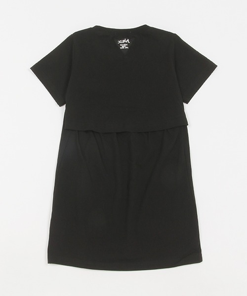 X-girl Stages（エックスガールステージス）の「マルチロゴ背中開きワンピース（ワンピース・キッズ・ラベンダー/ブラック/オフホワイト・80ｃｍ/90cm/100cm/110cm/120cm/130cm/140cm）」の16枚目の写真