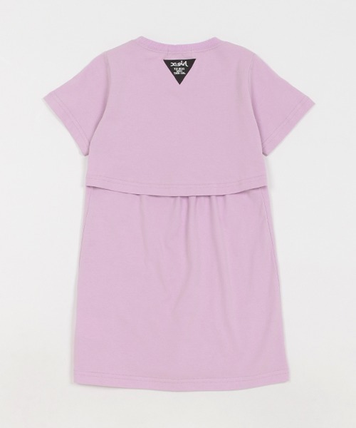 X-girl Stages（エックスガールステージス）の「マルチロゴ背中開きワンピース（ワンピース・キッズ・ラベンダー/ブラック/オフホワイト・80ｃｍ/90cm/100cm/110cm/120cm/130cm/140cm）」の15枚目の写真