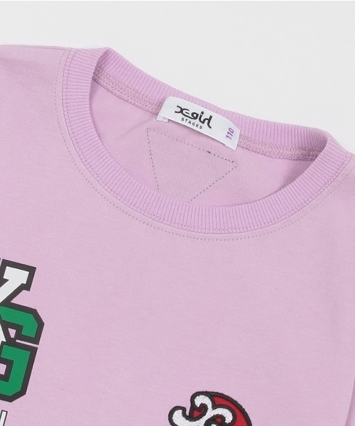 X-girl Stages（エックスガールステージス）の「マルチロゴ背中開きワンピース（ワンピース・キッズ・ラベンダー/ブラック/オフホワイト・80ｃｍ/90cm/100cm/110cm/120cm/130cm/140cm）」の14枚目の写真