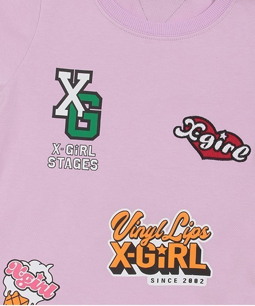 X-girl Stages（エックスガールステージス）の「マルチロゴ背中開きワンピース（ワンピース・キッズ・ラベンダー/ブラック/オフホワイト・80ｃｍ/90cm/100cm/110cm/120cm/130cm/140cm）」の12枚目の写真