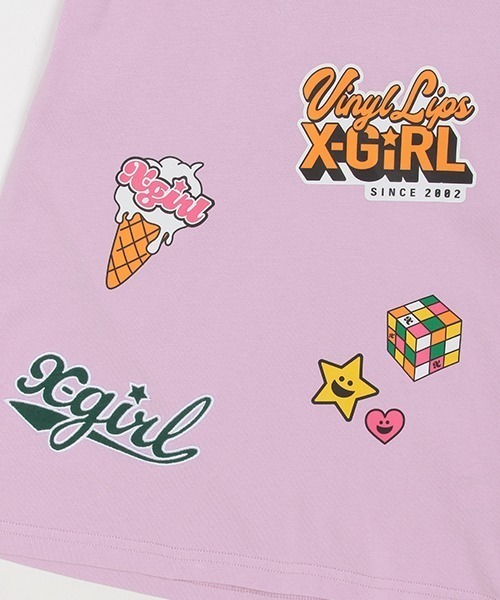 X-girl Stages（エックスガールステージス）の「マルチロゴ背中開きワンピース（ワンピース・キッズ・ラベンダー/ブラック/オフホワイト・80ｃｍ/90cm/100cm/110cm/120cm/130cm/140cm）」の10枚目の写真