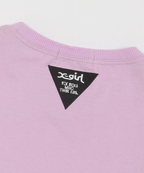 X-girl Stages（エックスガールステージス）の「マルチロゴ背中開きワンピース（ワンピース・キッズ・ラベンダー/ブラック/オフホワイト・80ｃｍ/90cm/100cm/110cm/120cm/130cm/140cm）」の7枚目の写真