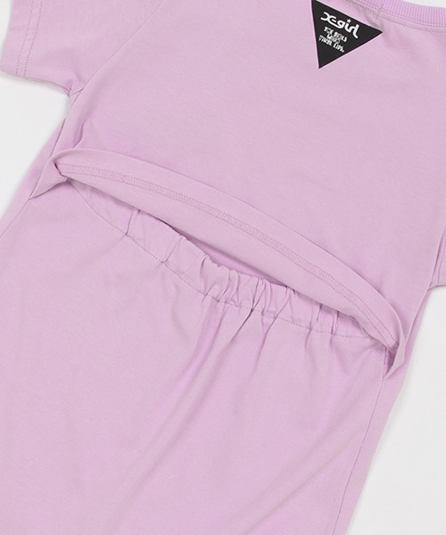 X-girl Stages（エックスガールステージス）の「マルチロゴ背中開きワンピース（ワンピース・キッズ・ラベンダー/ブラック/オフホワイト・80ｃｍ/90cm/100cm/110cm/120cm/130cm/140cm）」の6枚目の写真